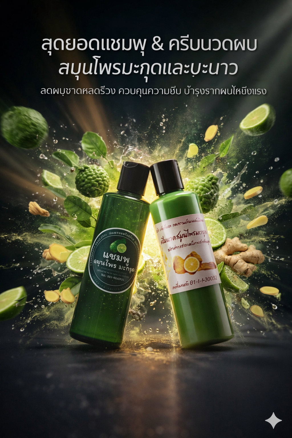 เซ็ทคู่แชมพูกับครีมนวดมะกรูด - Image 2