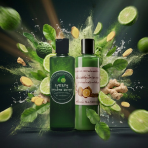 เซ็ทคู่แชมพูกับครีมนวดมะกรูด